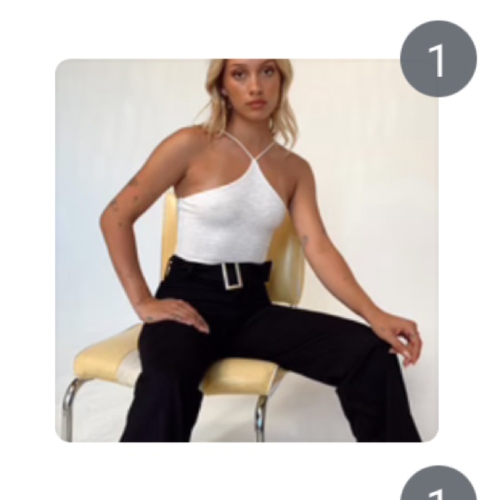 princess polly white morgan bodysuit 2 xs